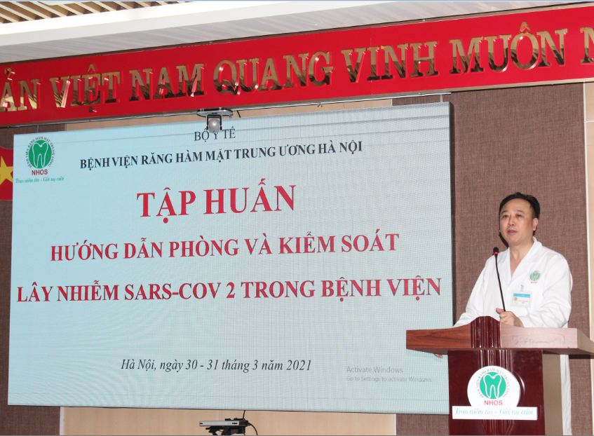 Tập huấn hướng dẫn và kiểm soát lây nhiễm SARS - COVID 2 trong bệnh viện 